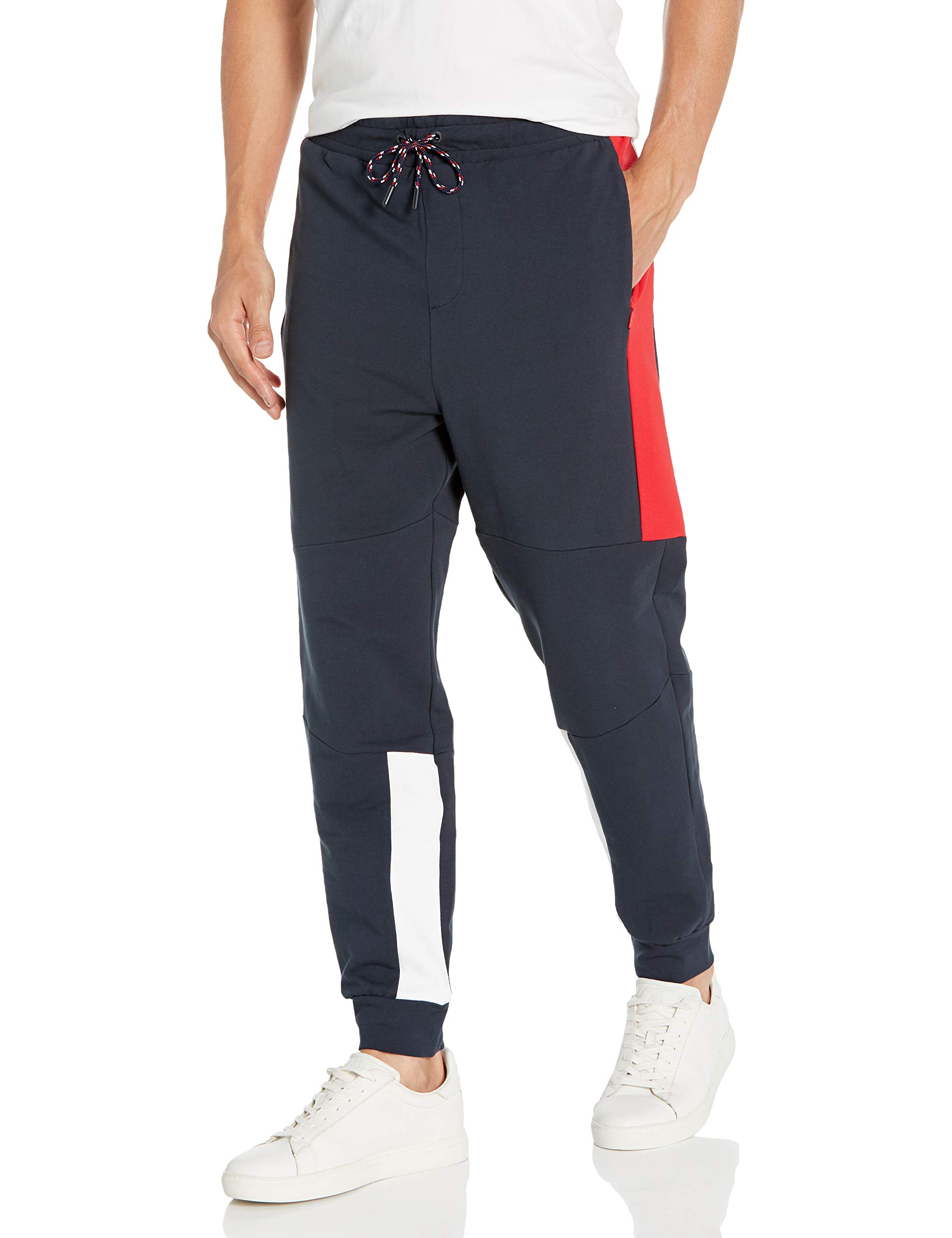 A|X ARMANI EXCHANGE Men's Contrast Colorblock Drawstring Sweatpant