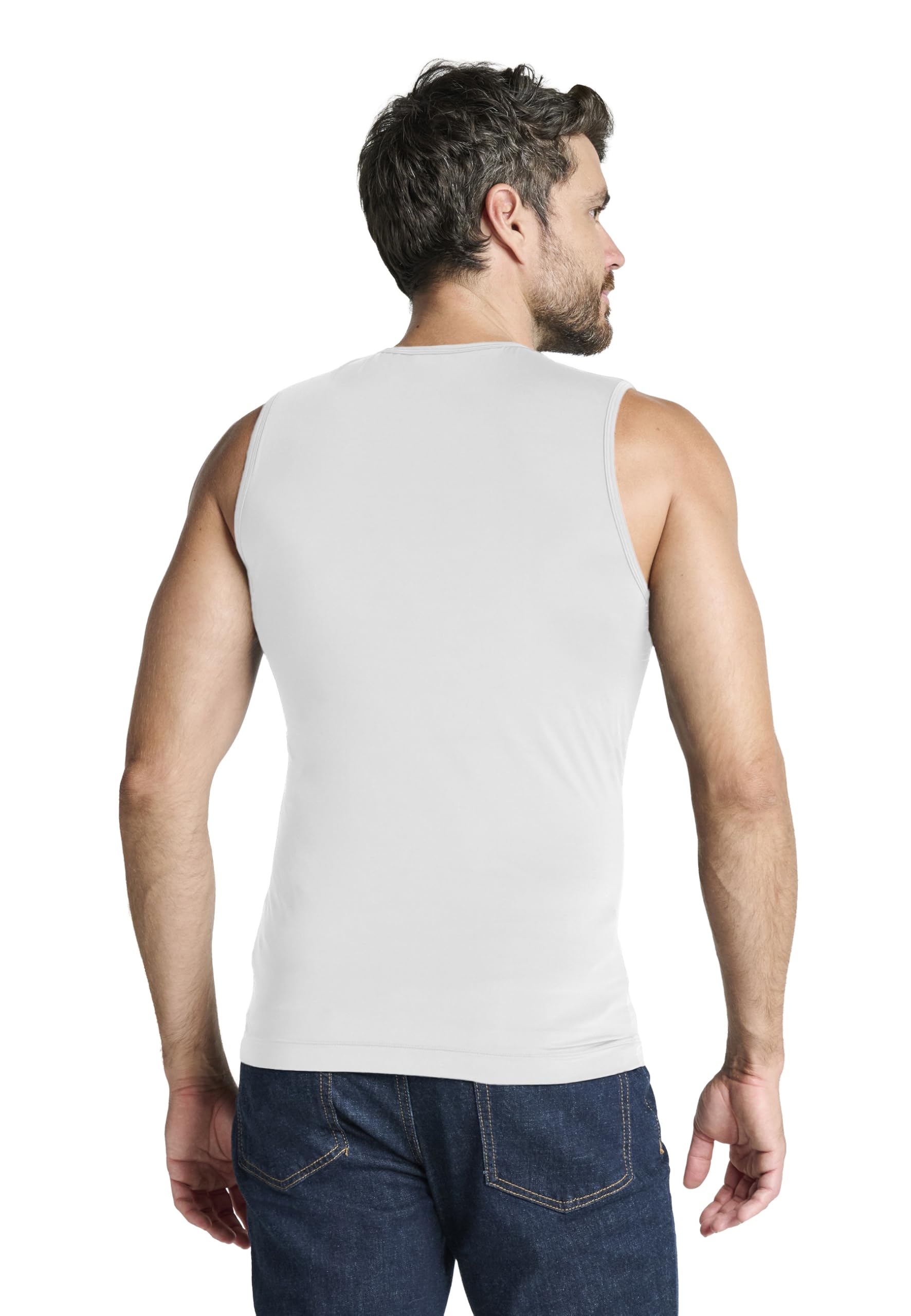 Jockey 24/7 Microfiber Air Athletic Shirt - Tank Tops Herren im 2er Pack, Muskel-Shirt mit 4-Wege-Stretch, Unterhemd ärmellos, Sport Shirts mit Rundhals-Ausschnitt - Doppelpack