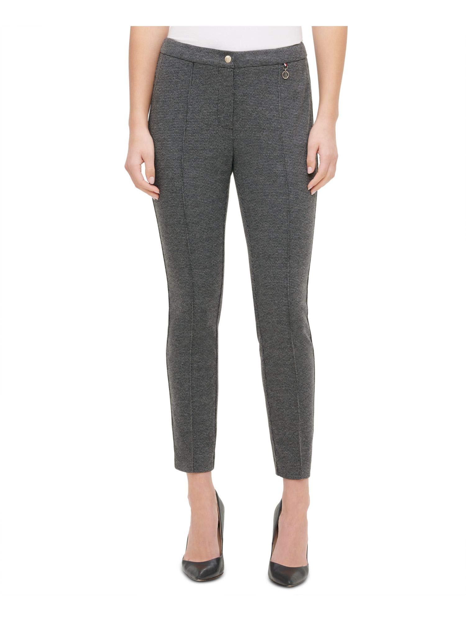 Tommy Hilfiger Womens Gray Printed Pants Size