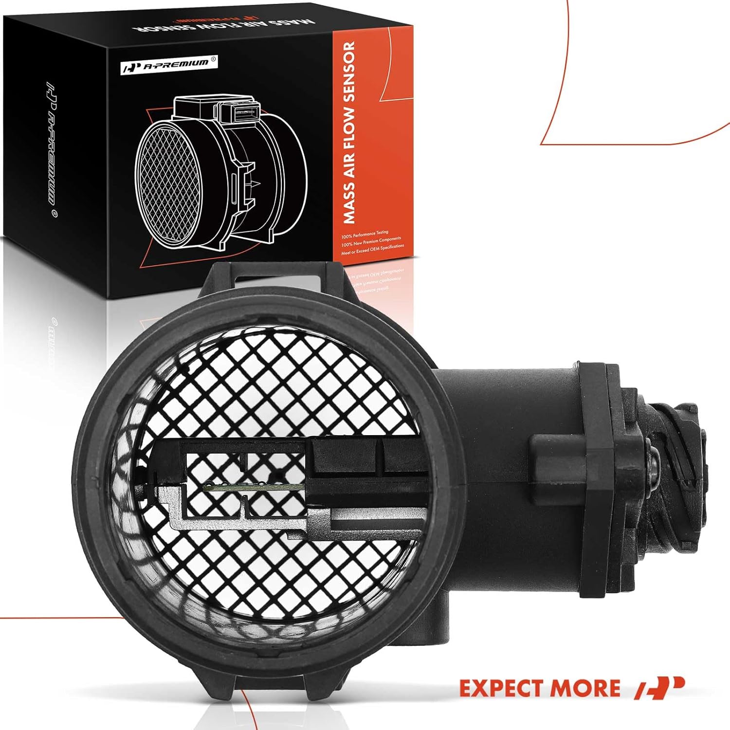 A-Premium Mass Air Flow Sensor Meter Assembly [with 4Pins] 2.2L Compatible with Mercedes-Benz [W202 Series] C220 1994 1995 1996