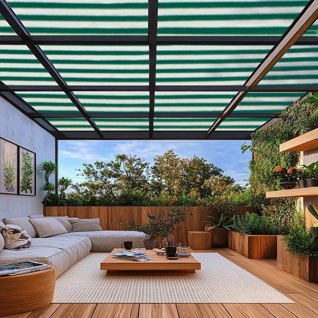 80% Garden Shade Fabric Sun Shade Cloth Dark Green White Shade net Sunblock Mesh,HDPE Shading Net with Grommets,Greenhouse Cover Shade Tarp 3x6 ft to 40x44 ft(6x10ft)