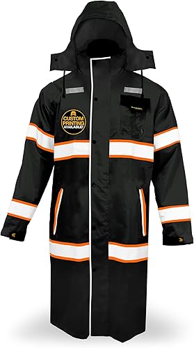 Miniatura 9 de KwikSafety - Charlotte, NC - Chaqueta de lluvia TORRENT de alta visibilidad y baberos de lluvia RIVER OTTER Clase 3 Cumple con ANSI OSHA