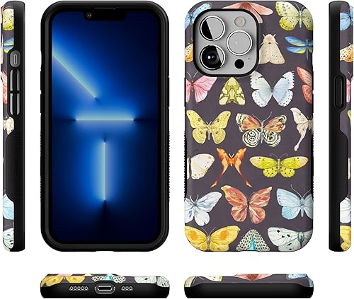 Vista 254 de Casely iPhone 13 Pro Case Compatible with MagSafe Blue Marble Case