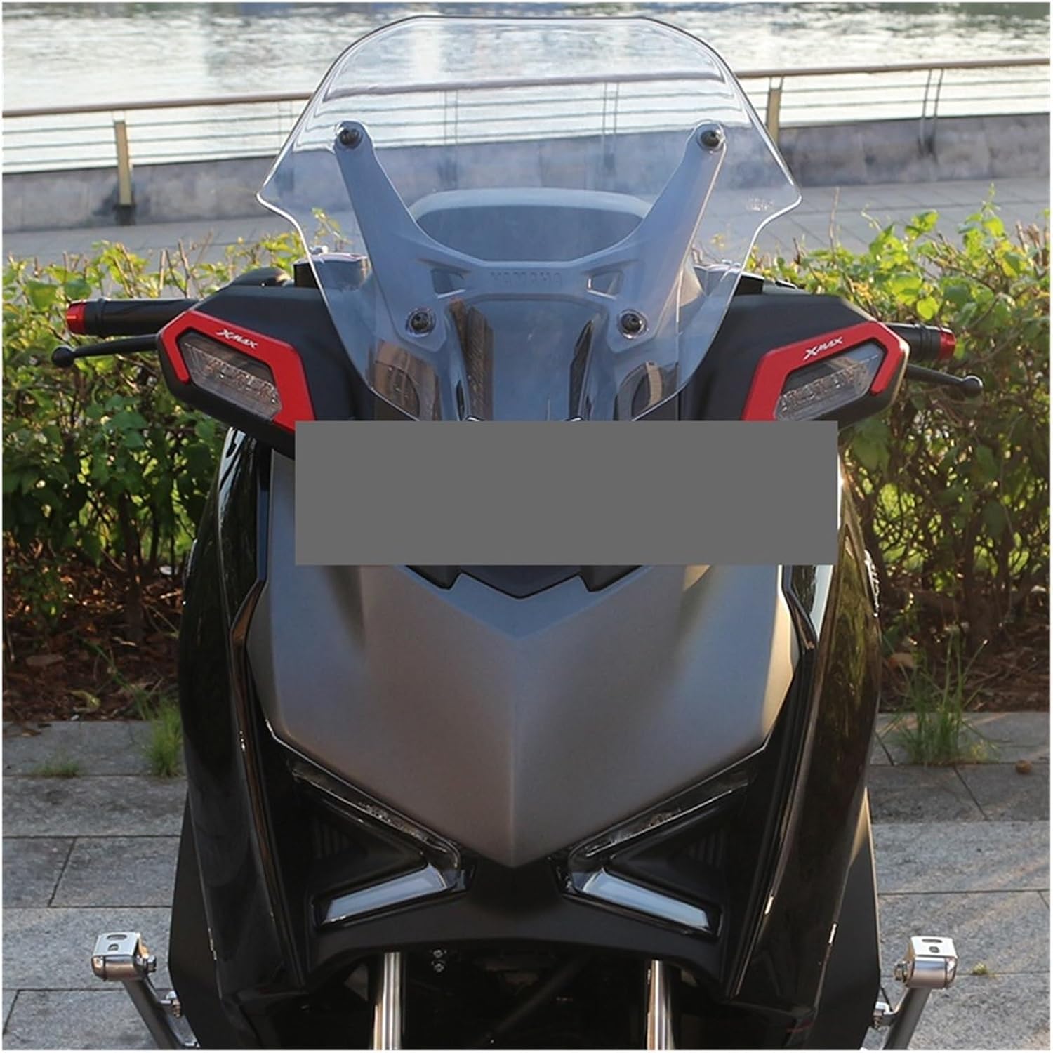Motorcyle Accessories Front Turn Signal Light Protection Shield Guard Cover Aluminum Alloy Compatible With XMAX300 2025(Red)
