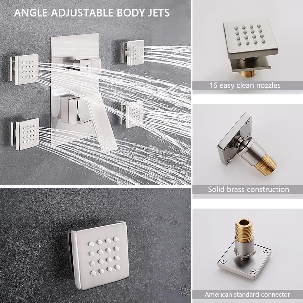 Buy (Upgrade) BST Tub Spout Shower System with Body Spray Jets Ceiling