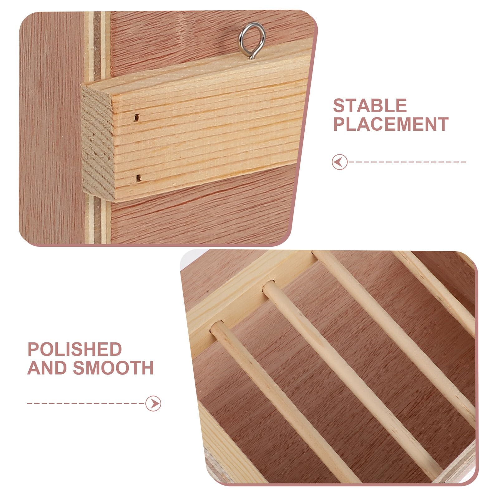 Toyvian Râtelier à Foin pour Lapins Mangeoire à Foin pour Cage pour Petits Animaux Chinchillas Cochons Bois pour Animaux De Compagnie