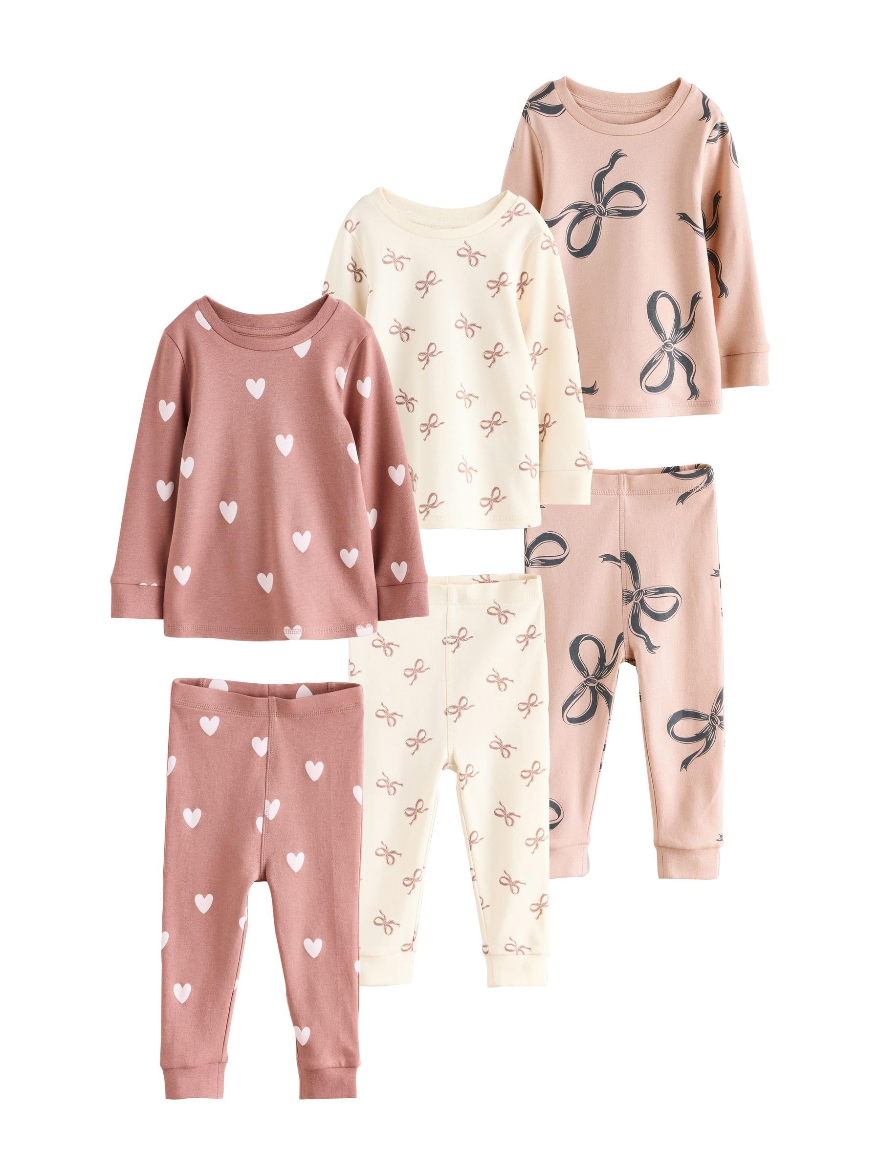NEXT Mädchen 3er-Pack Kuschel-Pyjamas