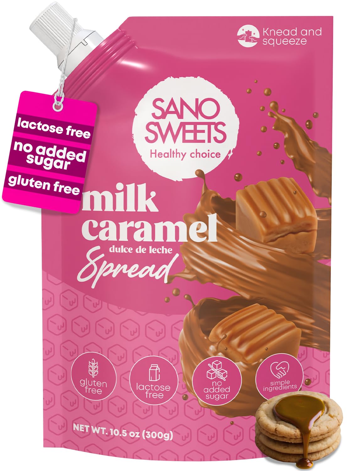 Dulce De Leche Sin Azucar Milk Caramel Sugar Free Syrup Condensed Sauce Preserves For Ice Cream Coffee Leche Lactose Free No Sugar Healthy Sweets