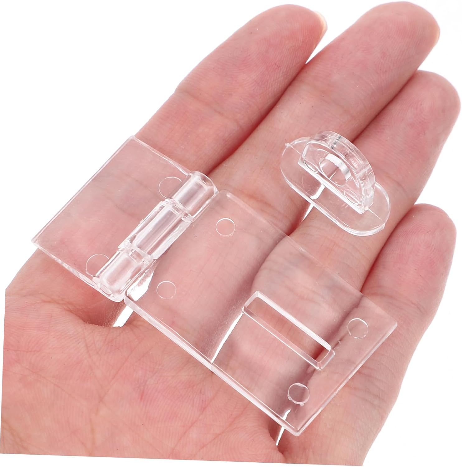 SOLUSTRE 3pcs Hinge Lock Latch Heavy Duty Acrylic Door Secure Fastening Fit for Homes Offices and Retail Spaces
