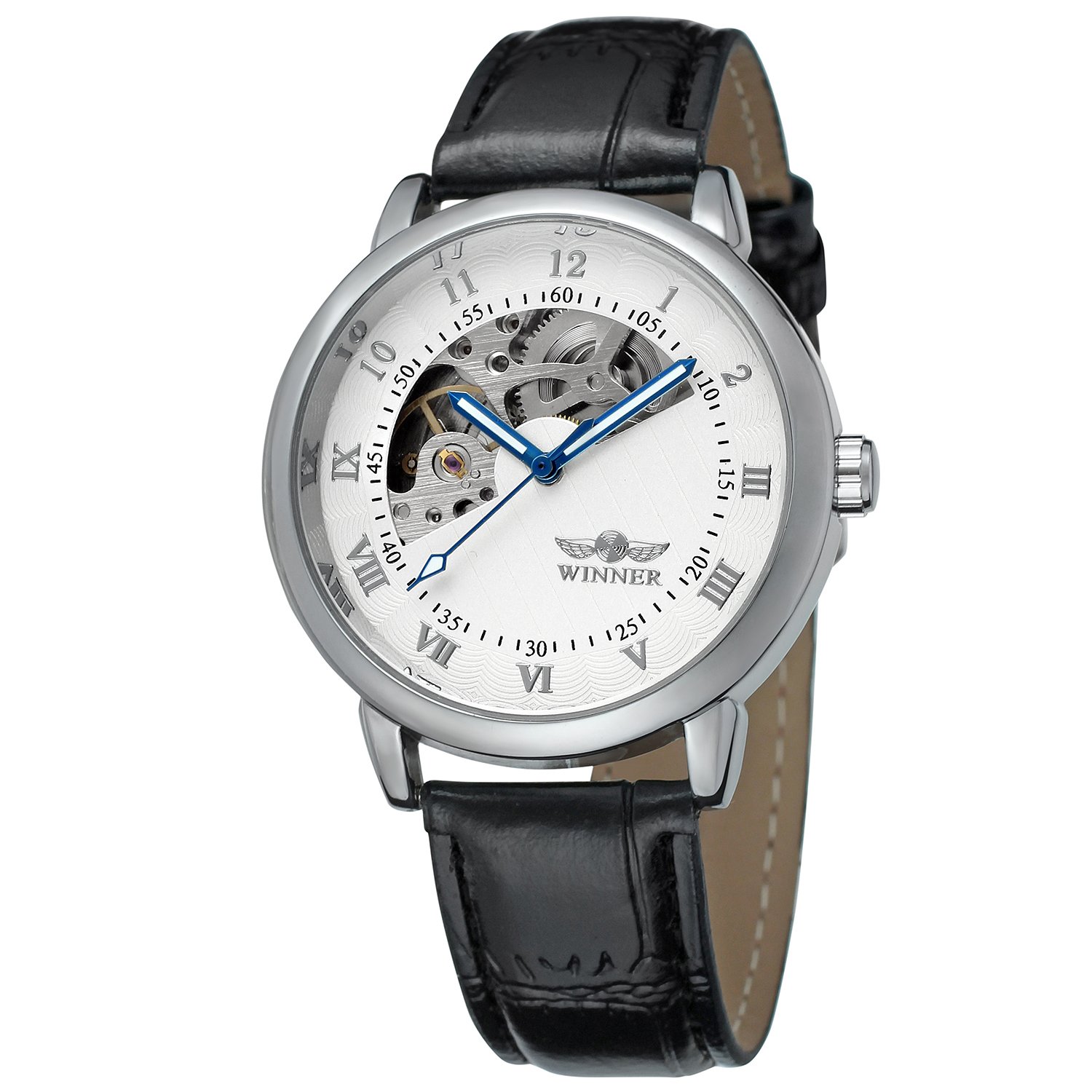 FORSINING Mens Automatic Movement Skeleton Leather Strap Mechanical Classic Wrist Watch, Classic (B072P5SM45) Amazon Price History, Amazon Price Tracker