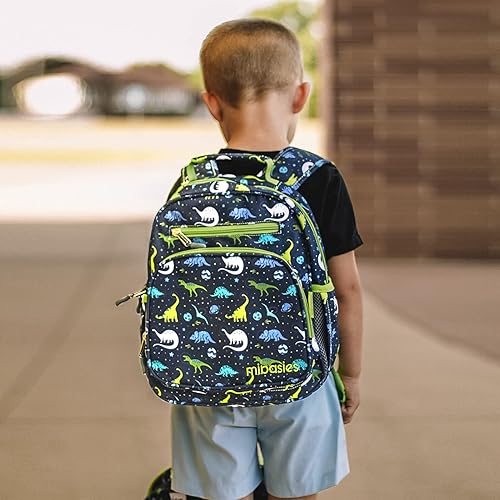 Miniatura 5 de Mibasies - Mochila para niños y niñas, mochila ideal para niños en preescolar, kínder y primaria, galaxia dinosaurio