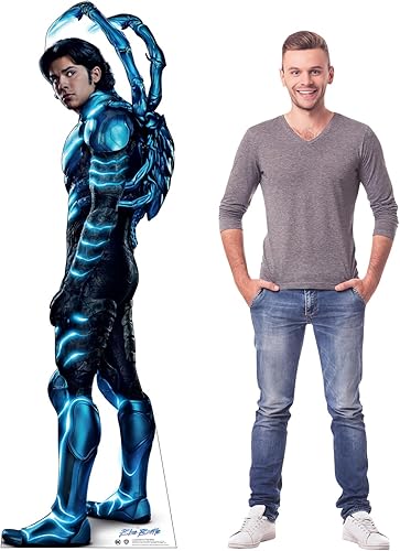 Miniatura 8 de Cardboard People Blue Beetle - Soporte de cartón de tamaño real, DC WB Blue Beetle (película de 2023)
