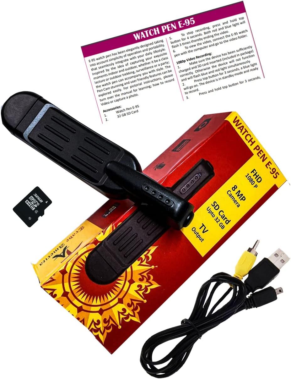 Spy Pen Camera with AudioCamera Pen E95 is a wearable