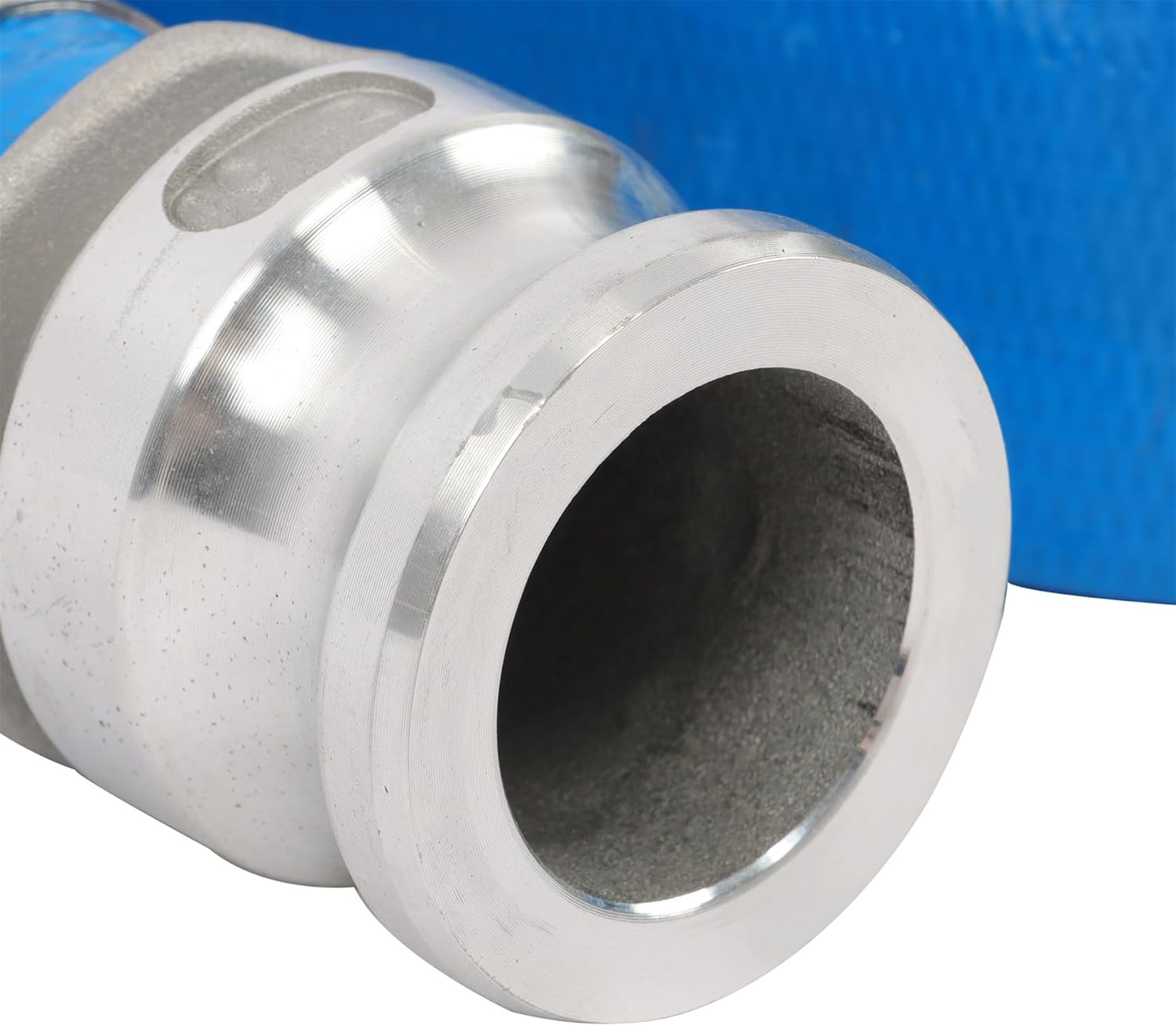 HOSTIC 1.5" x 50ft PVC Lay Flat Discharge Hose With Aluminum Camlock C and E Fittings, Heavy Duty Reinforced Pump Backwash Hose