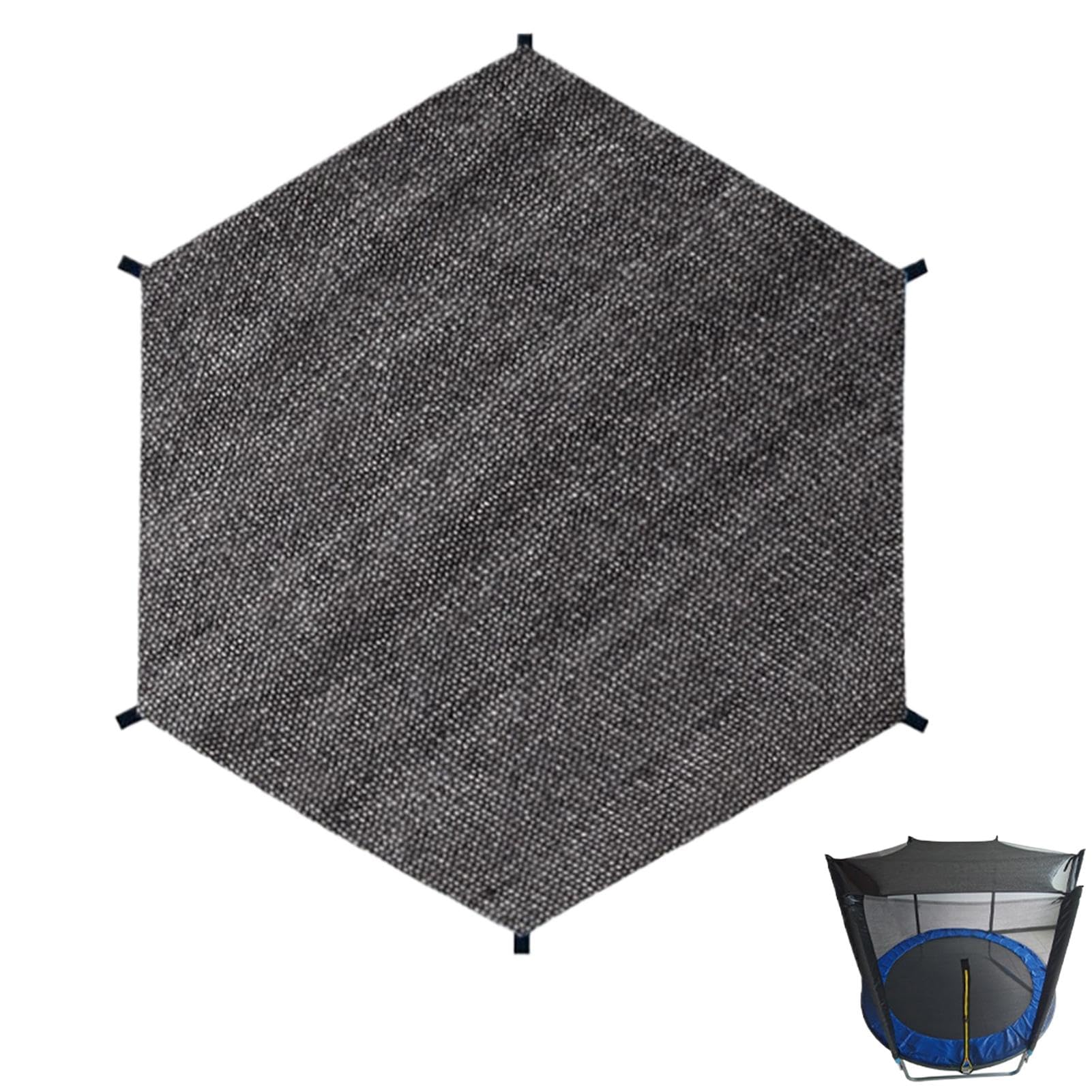 Genérico Trampoline Sunshade Net | Community Event Trampoline Cover | Round Trampoline Sunshade Cover | Protective Trampoline Net | UV Protection Trampoline Cover for Outdoor Use