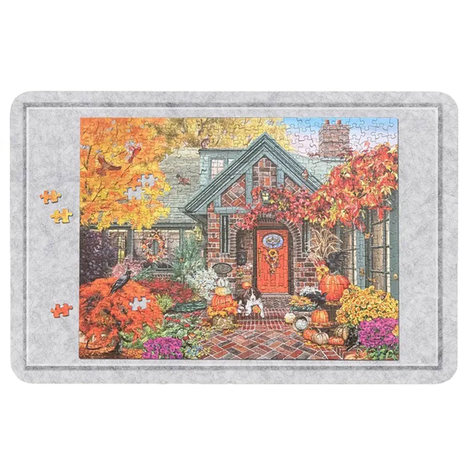 Vllentin Folding Tilting Puzzle Table,Lightweight Portable Felt Puzzle Board,Foldaway Puzzles Board Felt Mat,Non-Slip,Foldable,Easy Storage,for Organizing And Storing Puzzles Pieces