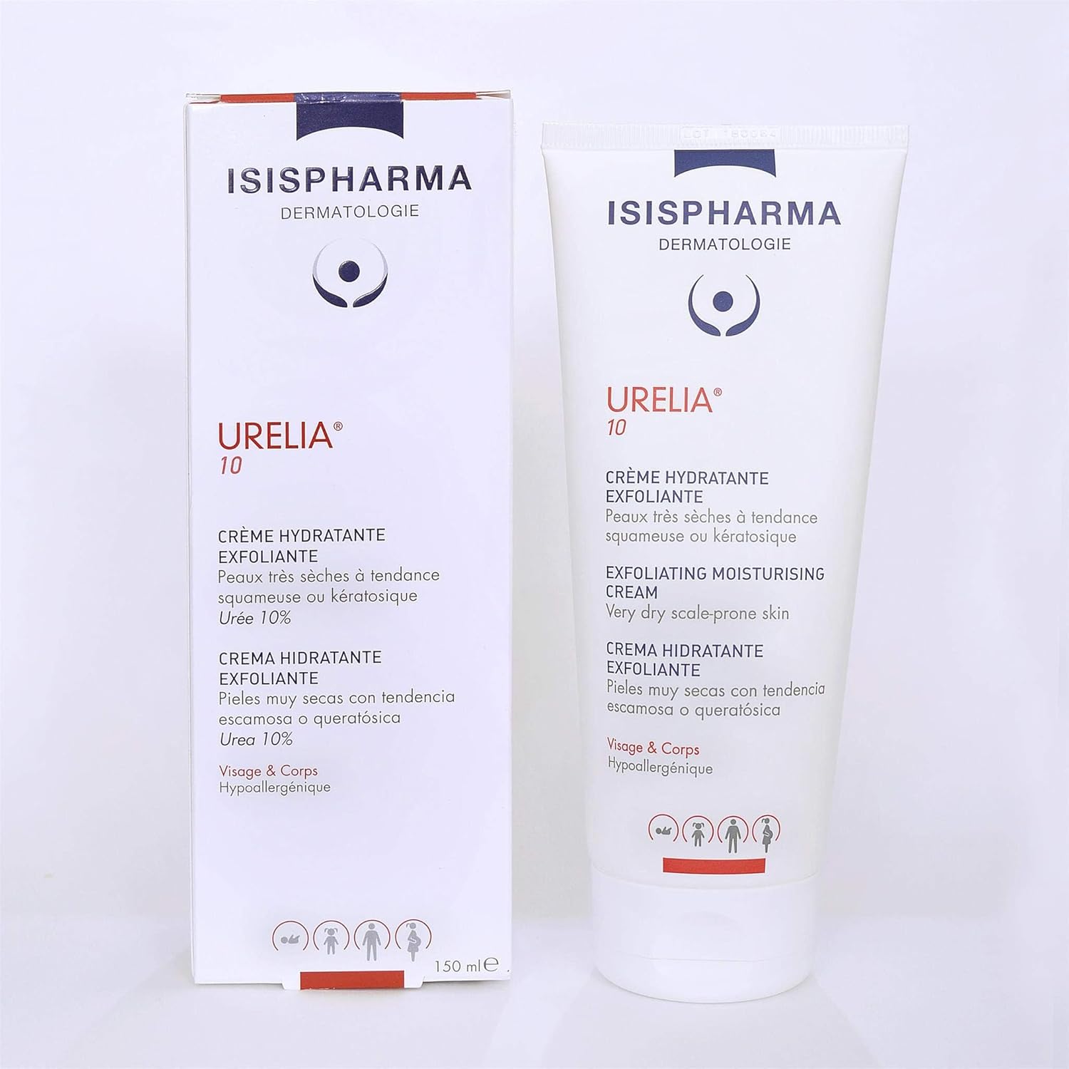 Isispharma Urelia 10 Emollient Body Cream for Mild Form of Psoriasis 10% Urea Good for You - Image 2
