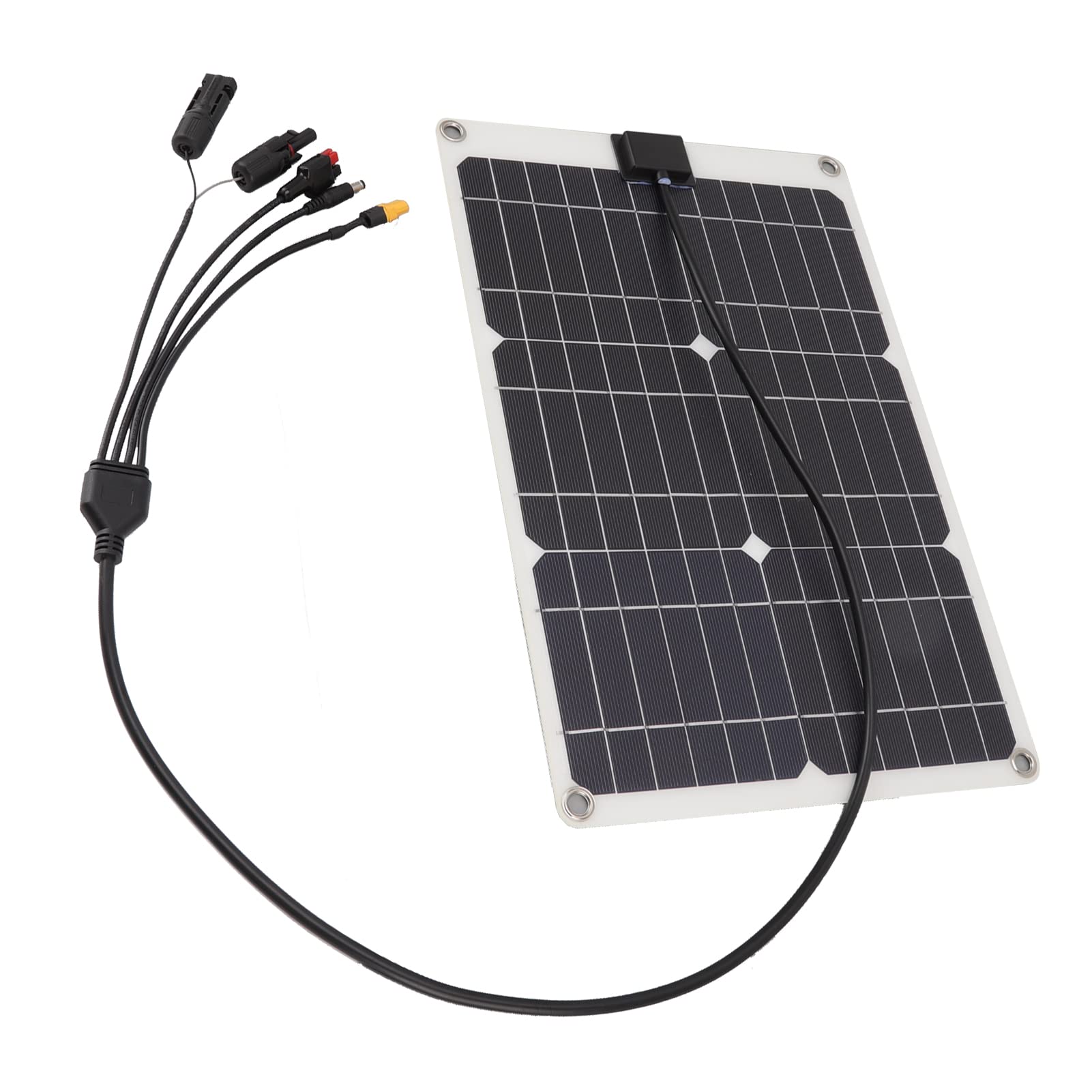 Panel de Batería Solar de 50W, Cargador Monocristalino de Alta