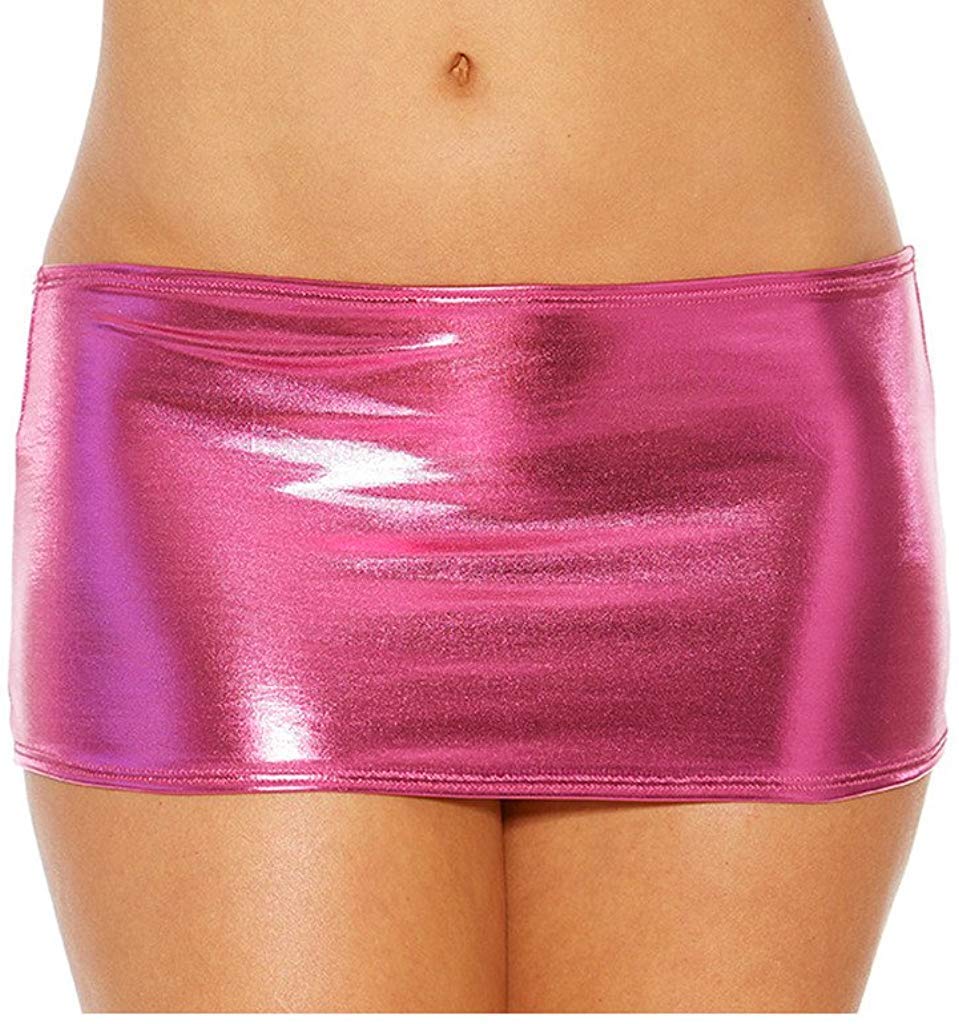daddy come Metallic Stretch Mini Skirt Skinny Short Wet Look Sexy High Waist Wrap Faux Leather Bodycon Pencil Skirt Disco Steampunk Party Skirt Clubwear-picture-15