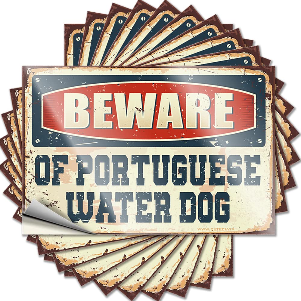 Prank Stickers Beware of Portuguese Water Dog Funny Sticker 10 Pcs Funny Sticker Funny Car Decals