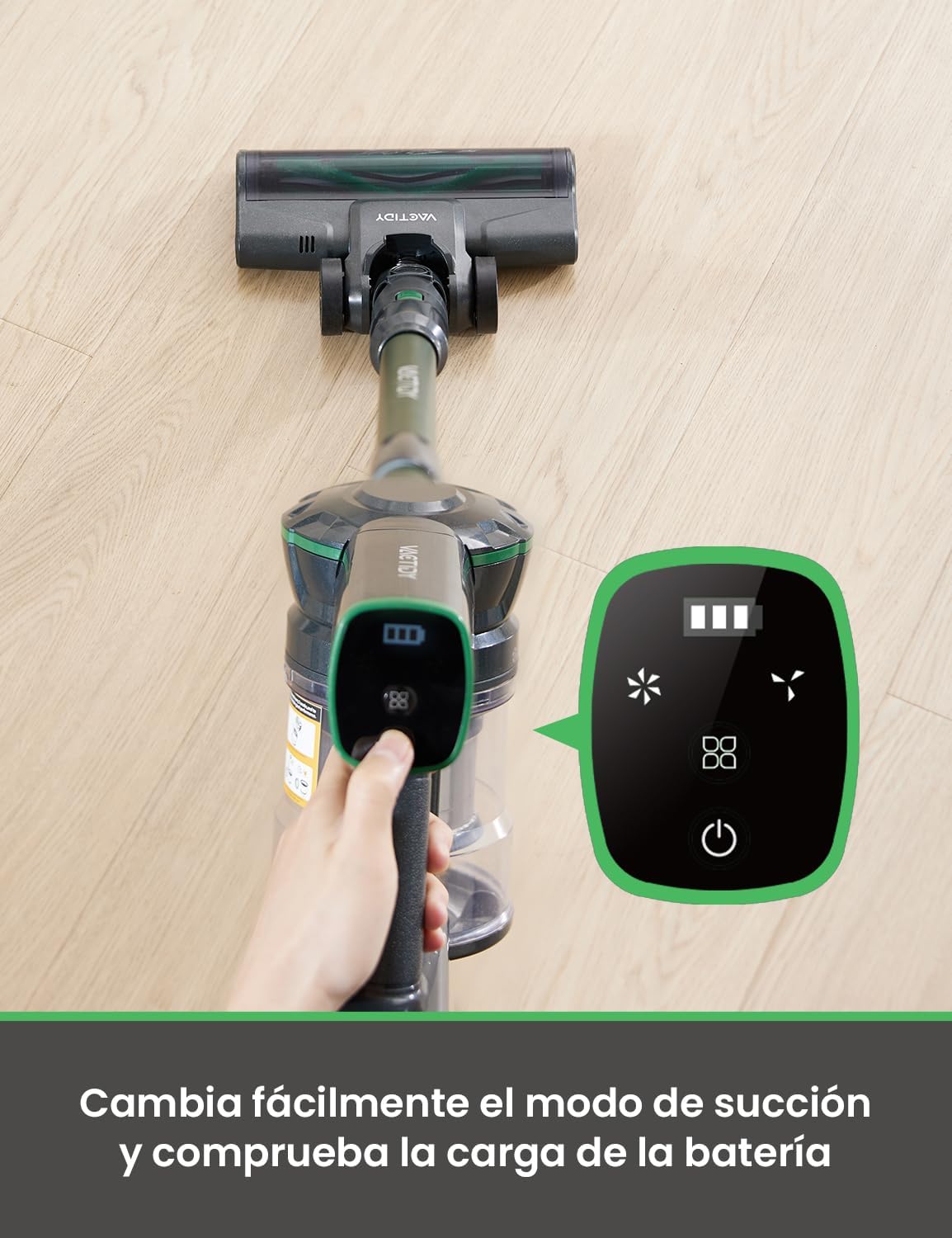 Vactidy Blitz V9 Pro con tecnología avanzada, ligero y autoportante