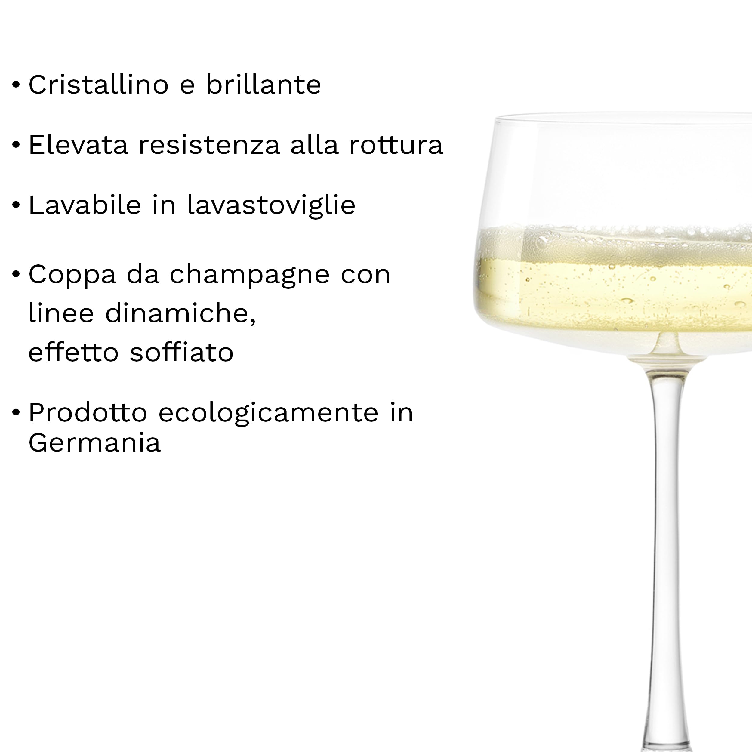 Coppe Da Cocktail Stölzle Lausitz - Set 6 Bicchieri Da Martini Infrangibili Lavastoviglie - Foto 11