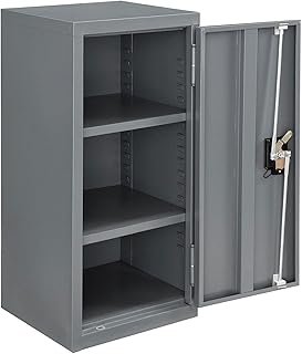 Global Industrial Assembled Wall Storage Cabinet, 13-3/4x12-3/4x30, Gray