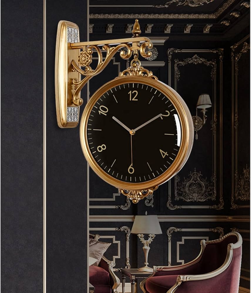 Amazon.com: EHVYBDX Wall Clock European Style Wall Clock Double