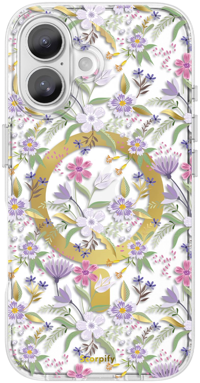 Coque iPhone 16 motif fleurs de cerisier violet cadeau idéal - 8