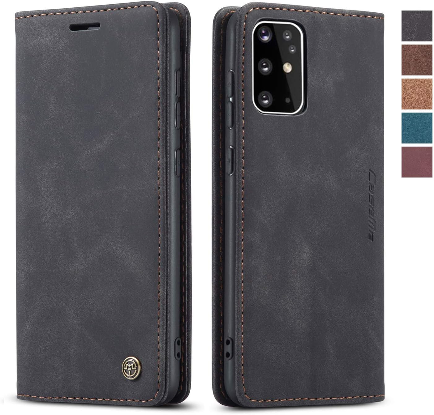Samsung Galaxy S20+ Plus Case,Samsung Galaxy S20+ Plus Wallet Case,Magnetic Stand Flip Protective Cover Leather Case with ID & Credit Card Slots Holder Case for Samsung Galaxy S20+ Plus (Black)