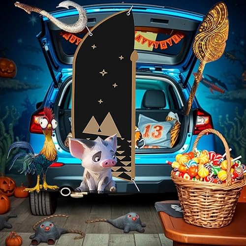 Miniatura 4 de Kit de decoración de maletero o trato para SUV o golosinas para decoración de iglesia al aire libre, decoraciones de fiesta de Halloween (A)