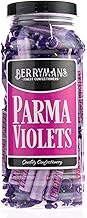 Original Parma Violets Retro Sweets Gift Jar By Berrymans Sweet Shop - Classic Sweets, Traditional Taste.