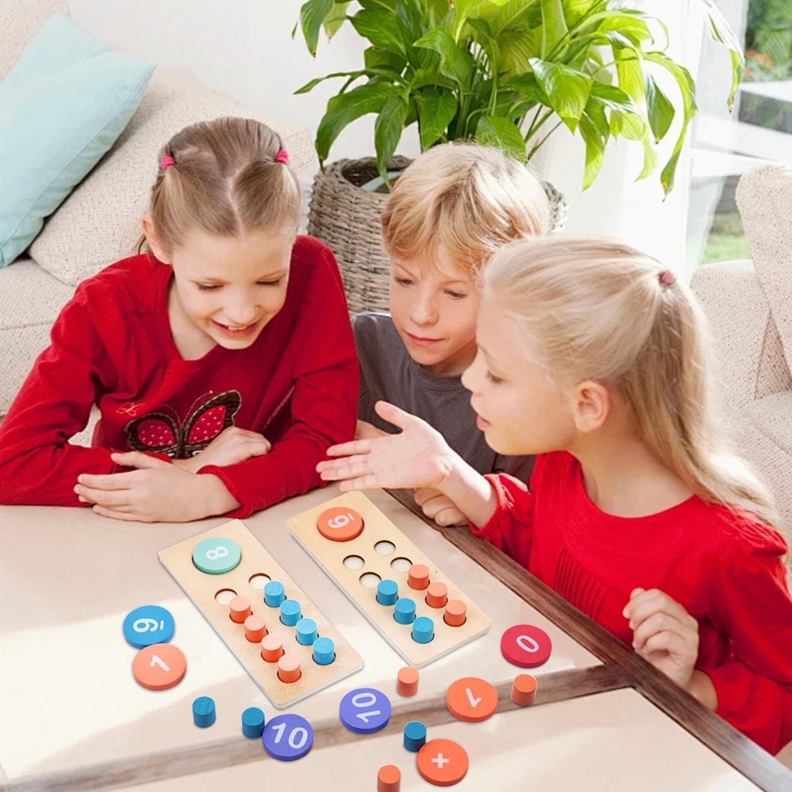 Zabawki Montessori 2 3 4 5 6 Lat, Gry Edukacyjne od 5 Lat, Zabawki Montessori 2 Lata, Nauka Liczenia, Gry Edukacyjne od 4 Lat, Prezent 2-6 Lat Dla Dzieci Chłopiec Dziewczynka
