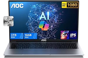 🏆 AOC 16.1in Gaming Laptop: Intel Core, 16GB RAM, 1TB SSD