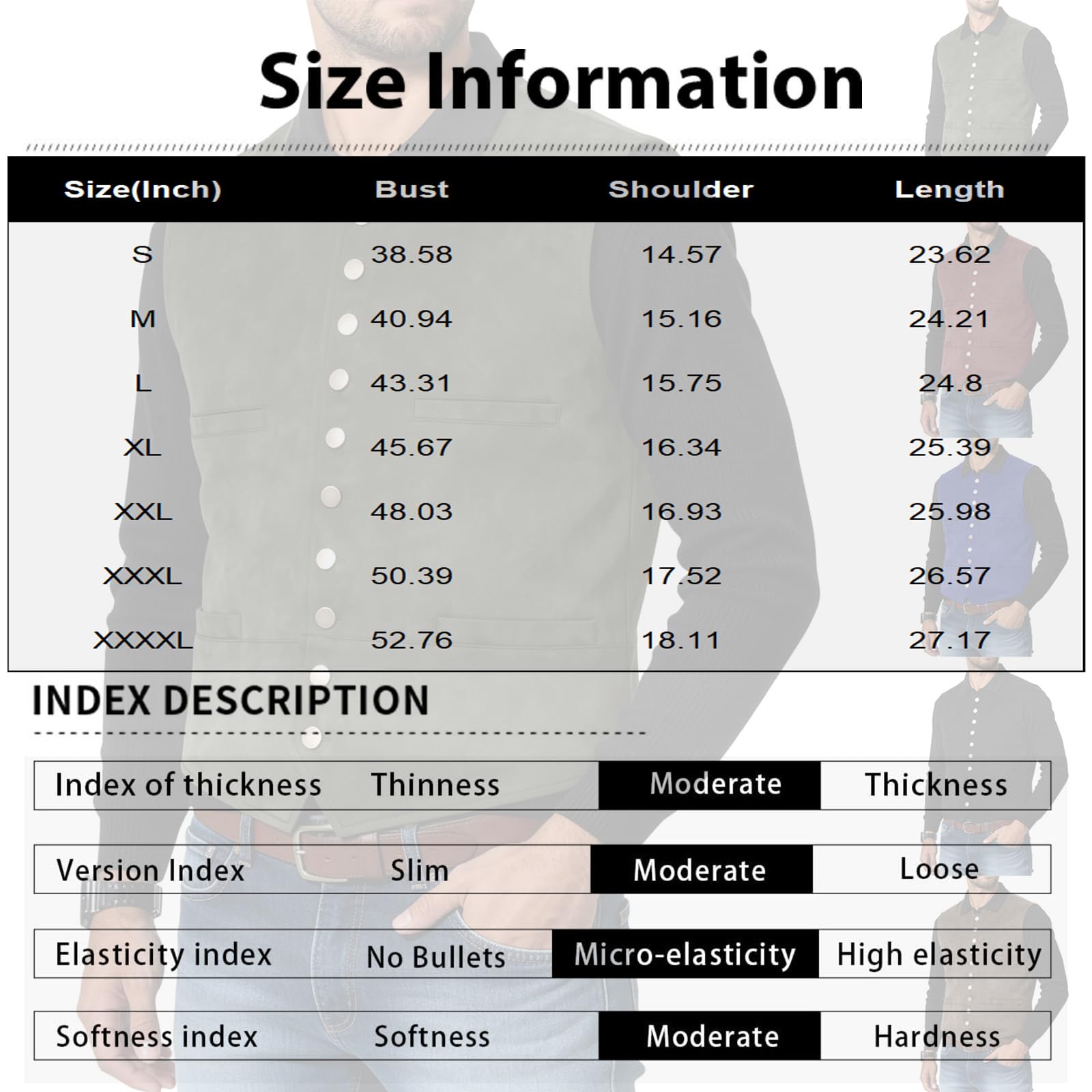 Gilet Oktoberfest Uomo, Con Bottoni, Senza Maniche, Bavarese, Tradizionale,