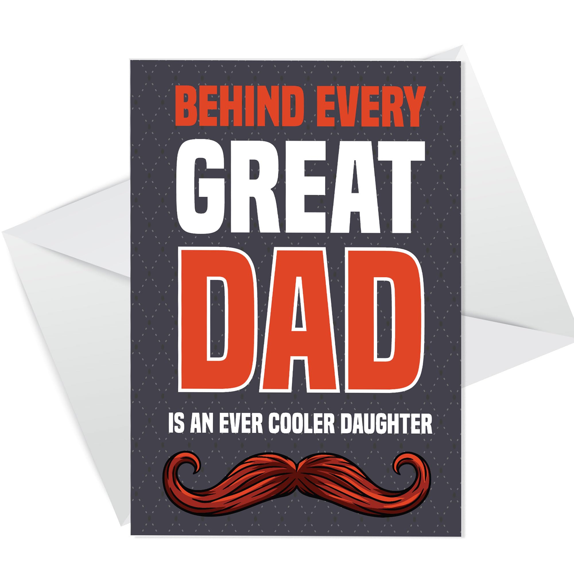 RED OCEAN Funny Joke Card For Dad Birthday Fathers Day, Dad Card From Daughter, Fathers Day Card, Birthday Card With Envelope, Novelty Dad Card Humour Card For Him