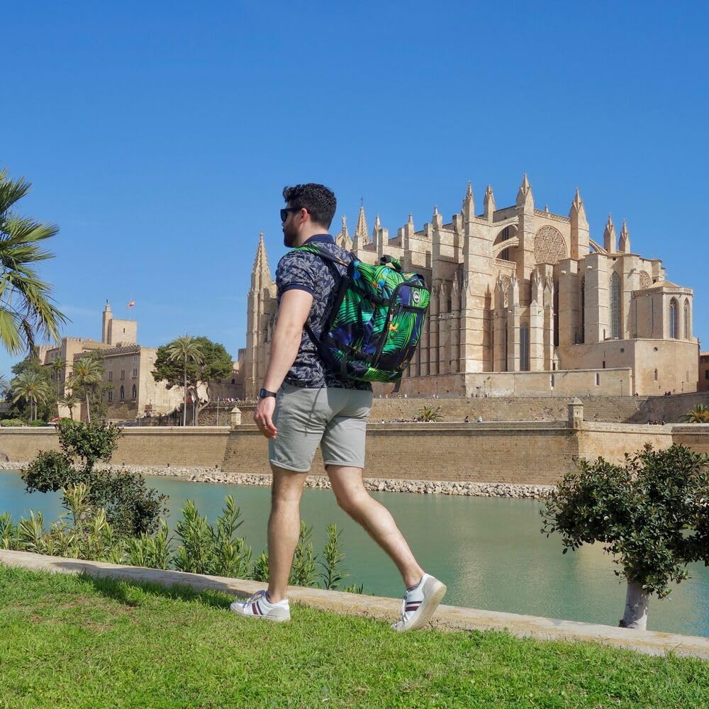 Cabin Max Mochila Viaje Cabina Avion 45x36x20 Easyjet, Mochilas Viaje Avion Equipaje de Mano, Mochilas Viaje, Correas de Compresión - Poliéster RPET Reciclado (Metz 30L)