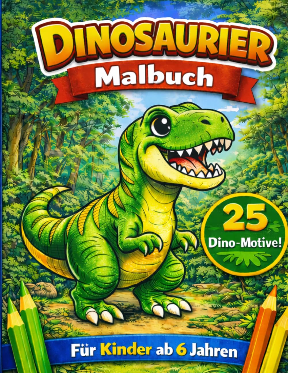Dinosaurier Abenteuer – Ausmalspaß für Kinder