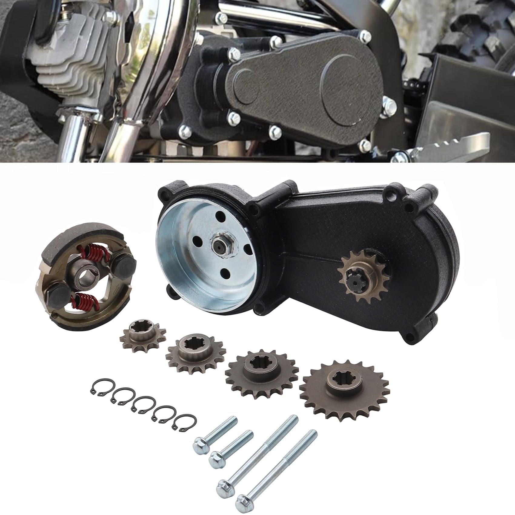 Amazon.com: MOFANS 47cc 49cc ATV Transmission Gear Box Clutch Kit