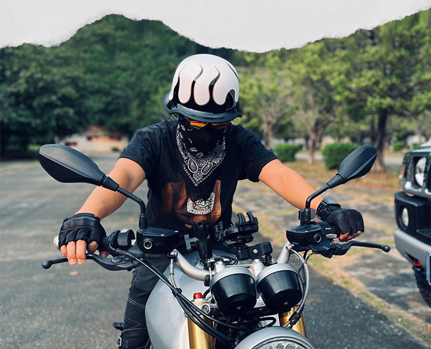 Niemiecki kask motocyklowy w stylu vintage, z homologacją ECE dla dorosłych mężczyzn i kobiet, kask retro z otwartą twarzą, z regulowaną klamrą z mechanizmem