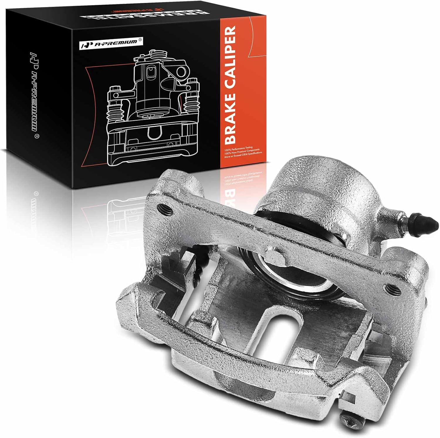 A-Premium Disc Brake Caliper Assembly with Bracket Compatible with Select Mazda Models - Miata 1994 1995 1996 1997 1998 1999 2000 2001 2002 2003 2004 2005, L4 1.8L - Front Left Driver Side