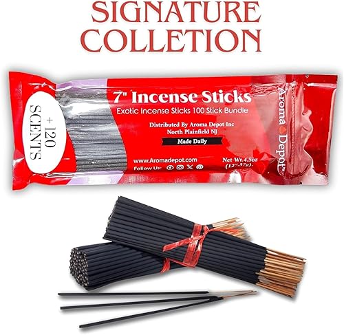 Miniatura 2 de Palitos de incienso de carbón de sándalo egipcio más exótico. Aproximadamente 85 a 100 varillas por paquete, longitud de 7 pulgadas, cada barra