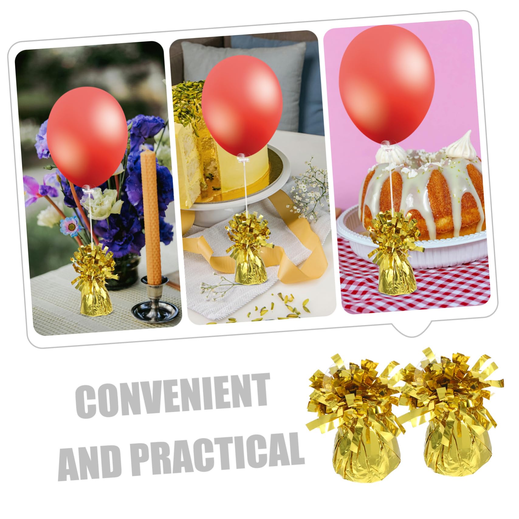 BESTYASH 6pezzi Base Appesantita Per Palloncini in Peso Per Palloncini Esterni Decorativi Blocco Di Peso Per Compleanni Di Pesi Per Eventi