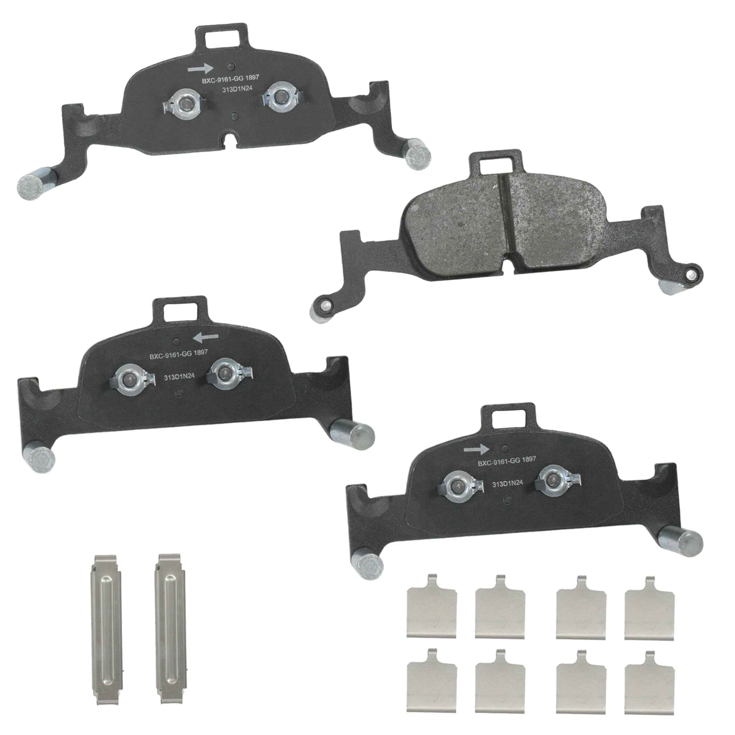 Bendix Premium SBC1897 Ceramic Front Brake Pads for Audi A4 2017-2018, allroad 2016-2025, Quattro 2017-2025, A5 2018-2019, Quattro, Sportback 2018-2024, A6 Quattro 2019, 2021-2025, Q5 2018