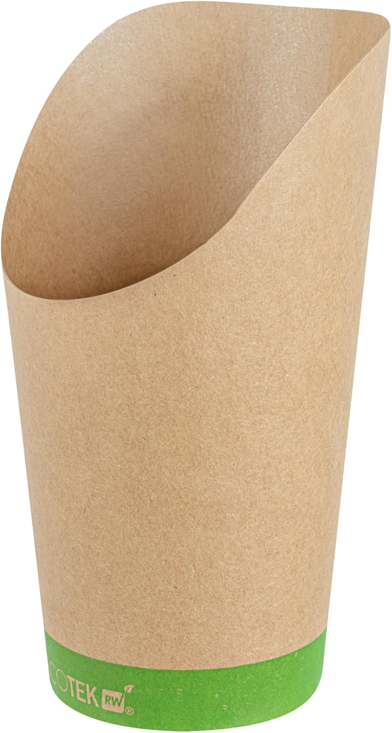 Restaurantware Kraft Paper Cups 100 Count 16 oz Drinking Cups Disposable Beverage Container PLA Lined Round Brown Sustainable Drinkware For Hot And Cold Drinks