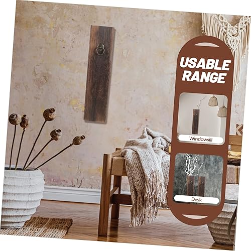 Miniatura 2 de Yardwe Jarrón de madera para montar en la pared, estación de propagación, jarrón de bolsillo de pared, jarrón de madera, montaje en pared, florero