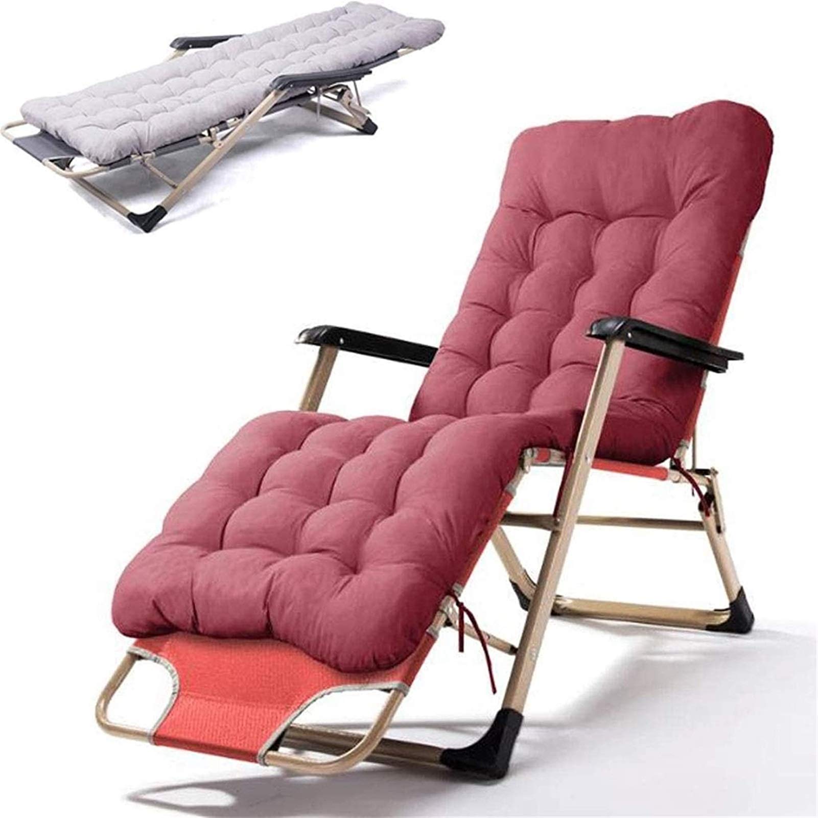 Chaise pliante zéro gravité soulagement du dos lot de 2 inclinables