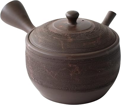 Tokocralabo 266349 Tokoname Ware Tamako Kiln Teapot, Ceramesh, Ceramic Tea Strainer, Approx. 8.5 fl oz 240 ml, Tea Kiln, Pine Weed Handle, Green Tea, Japanese Tea, Made in Japan