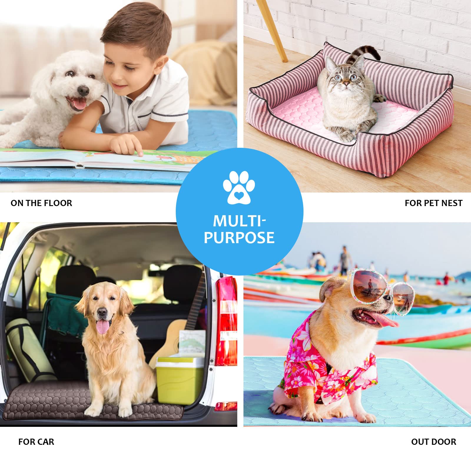 Tapis Refrigerant Chien 70 * 55cm Tapis Rafraîchissant Pour Animaux