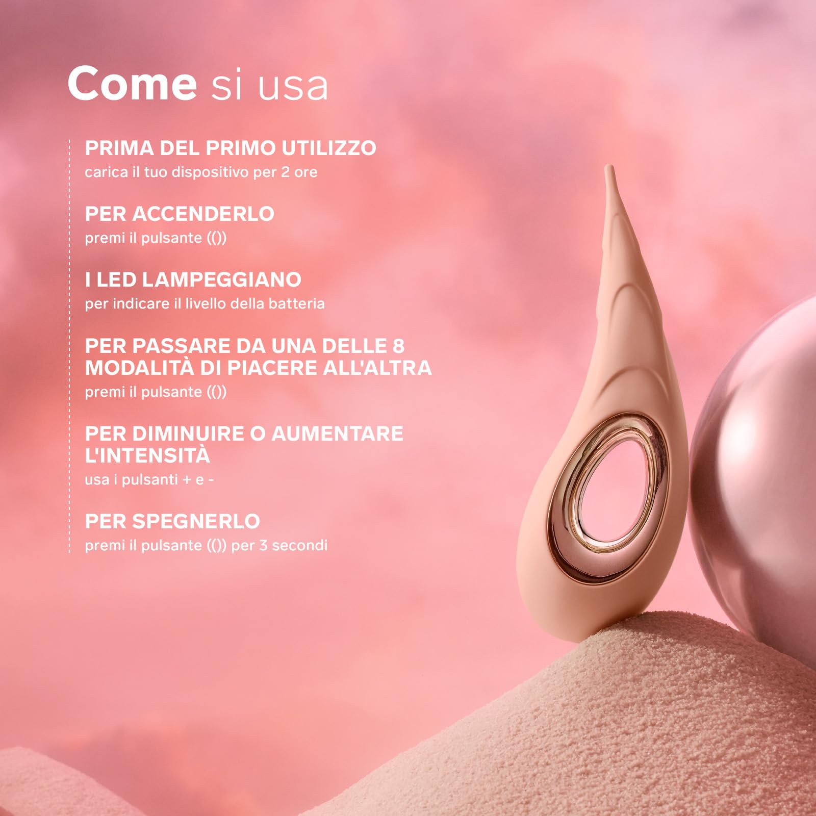 LELO DOT Cruise Vibratore Clitorideo ad Ottima Frequenza con Movimento Ellittico a 8, Vibratore per Donna a Punta con Tecnologia Cruise Control, Sex Toys per Donne, Peach Please